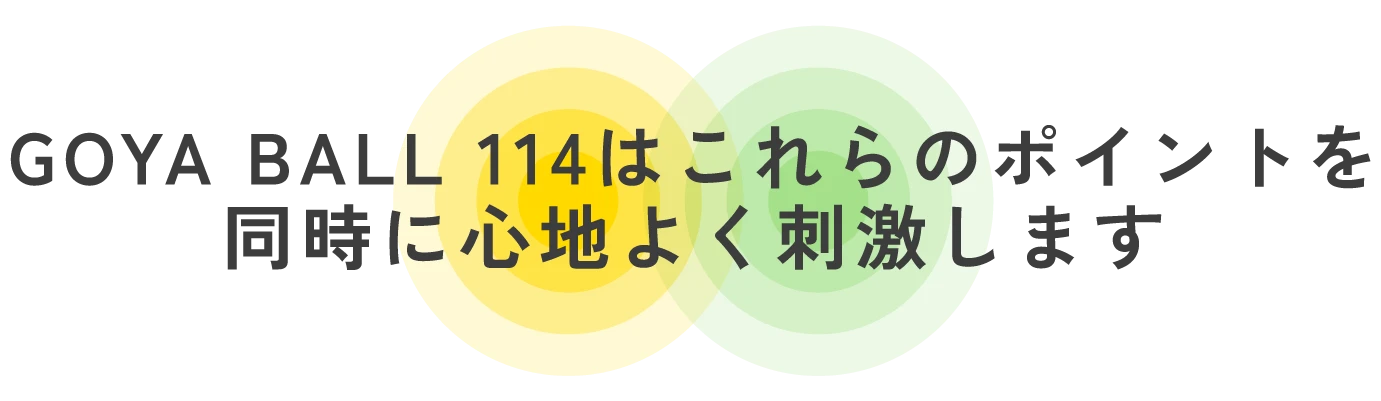 114個の突起がまんべんなく刺激